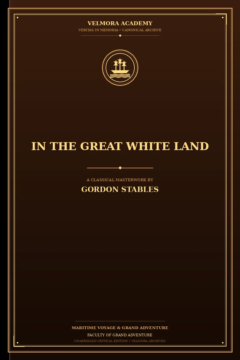 Cover of In the great white land
