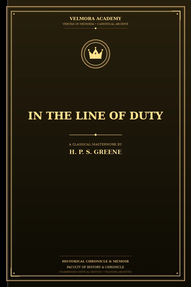 Cover of In the line of duty