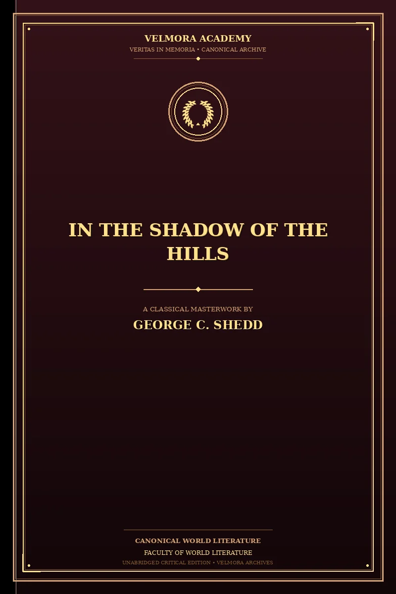 Cover of In the Shadow of the Hills