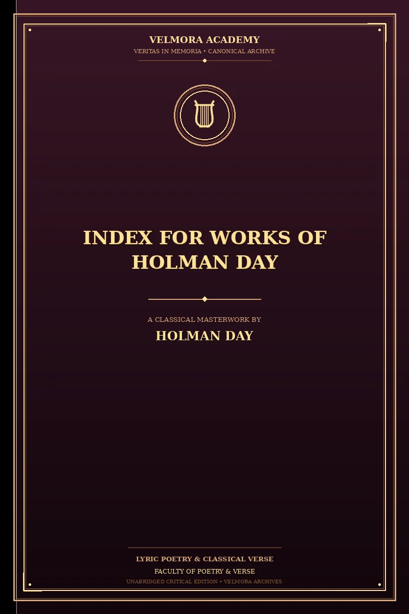 Index for Works of Holman Day