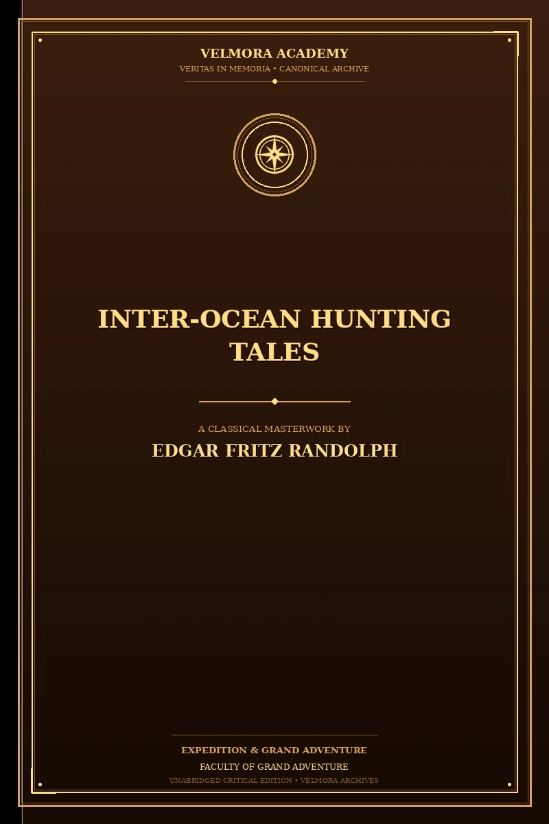 Inter-Ocean Hunting Tales