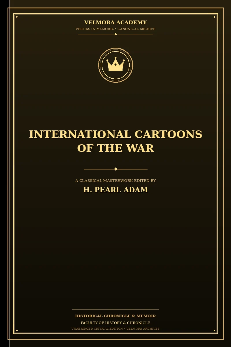 Cover of International cartoons of the war