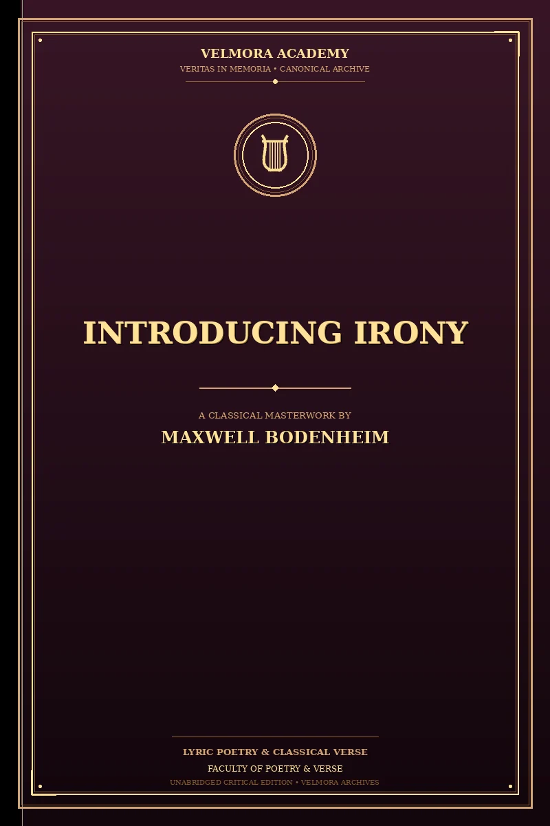 Cover of Introducing Irony