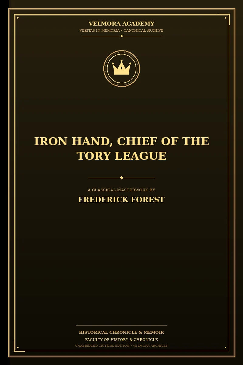 Cover of Iron Hand, Chief of the Tory League