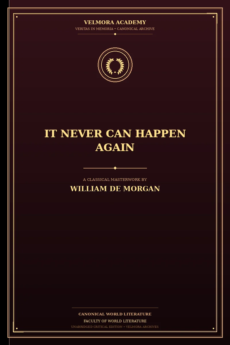 It Never Can Happen Again