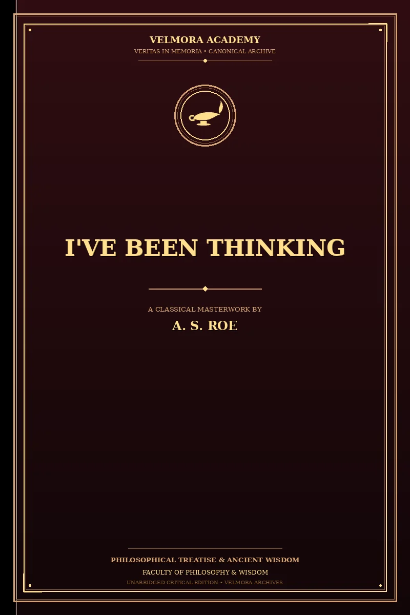 Cover of I've Been Thinking
