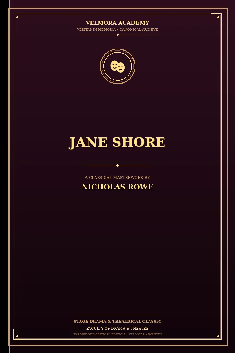 Cover of Jane Shore