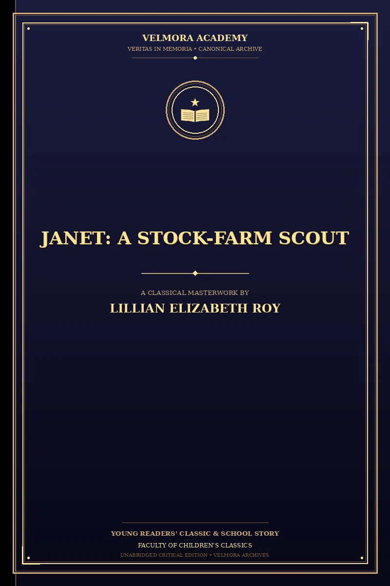 Cover of Janet: A Stock-Farm Scout