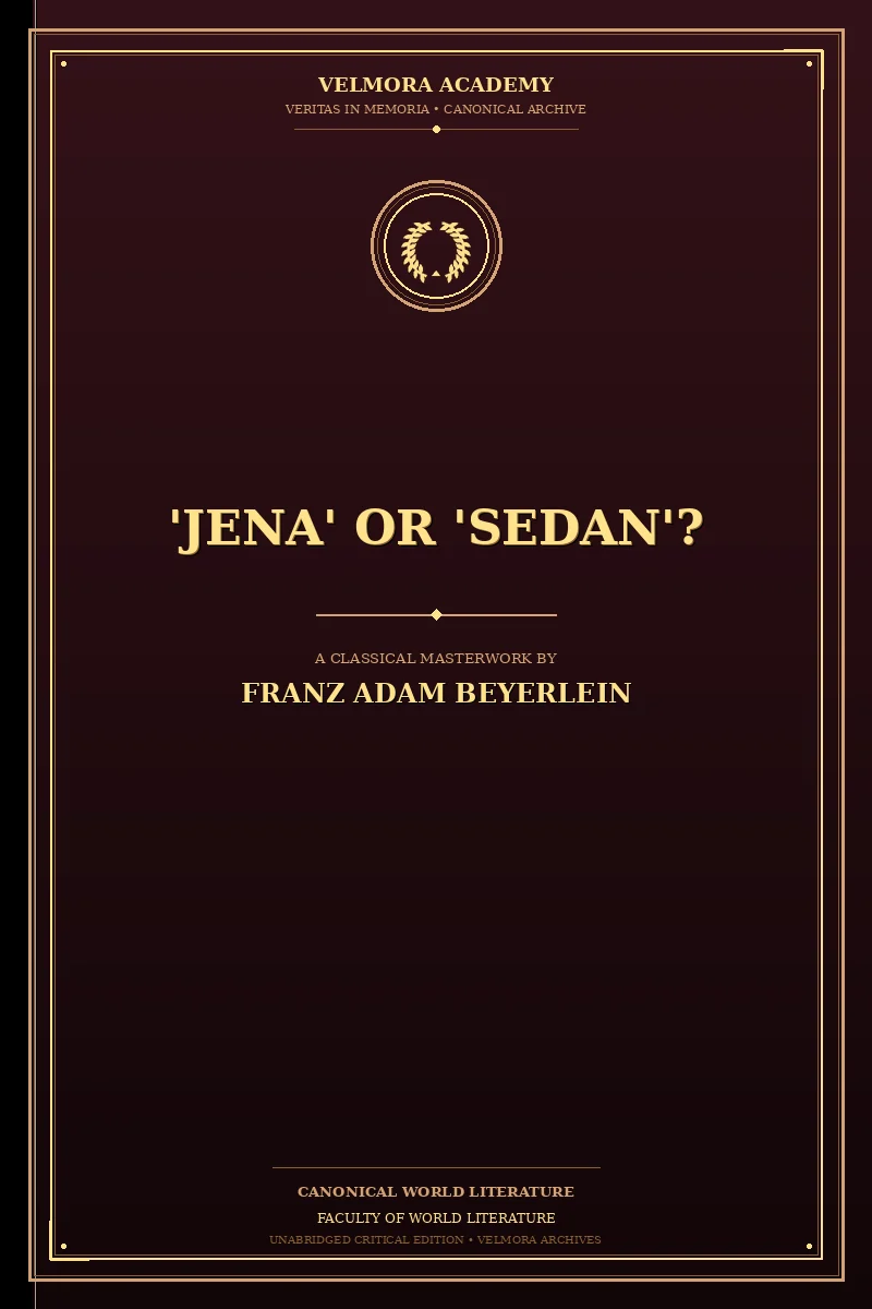 Cover of 'Jena' or 'Sedan'?