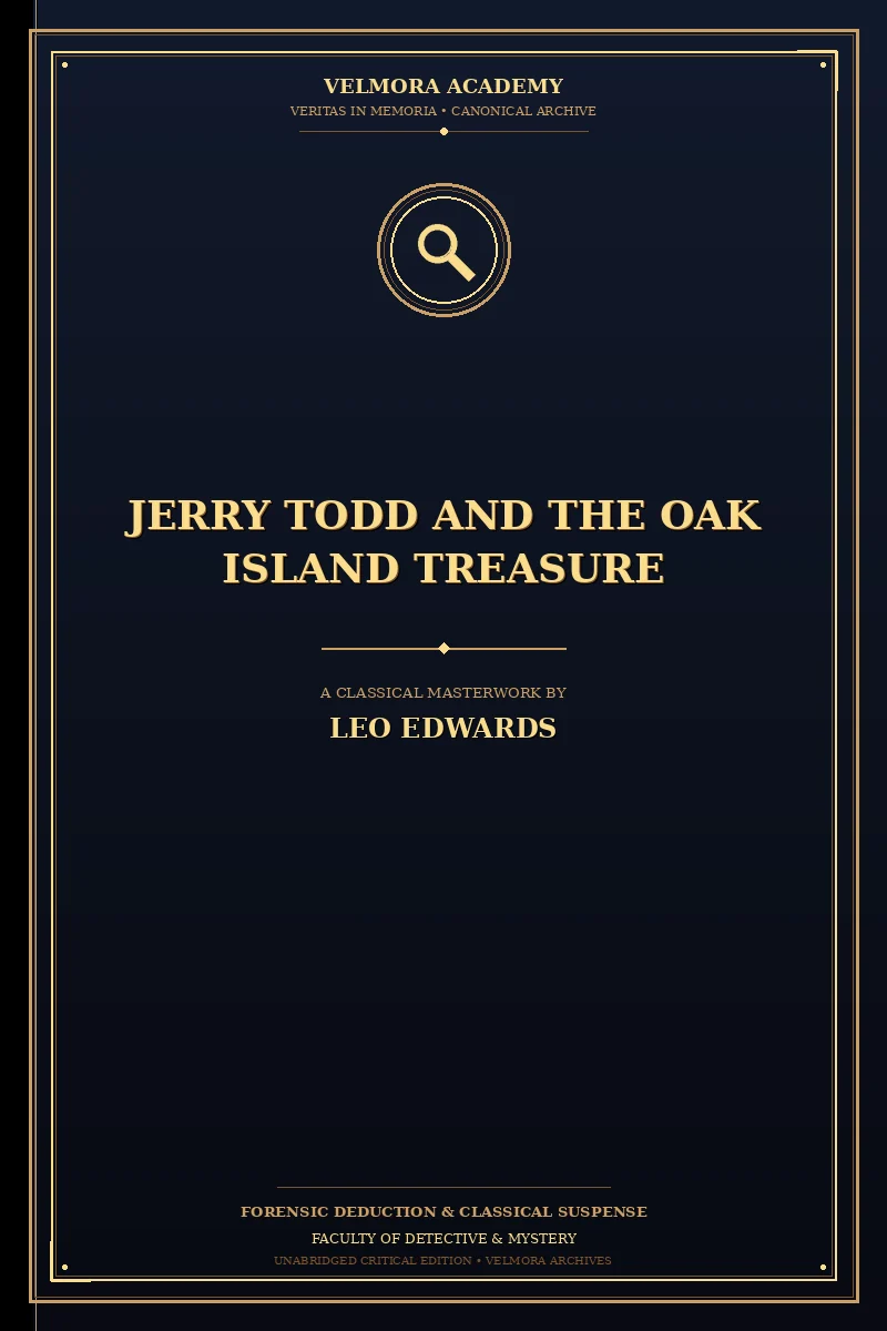 Cover of Jerry Todd and the Oak Island Treasure