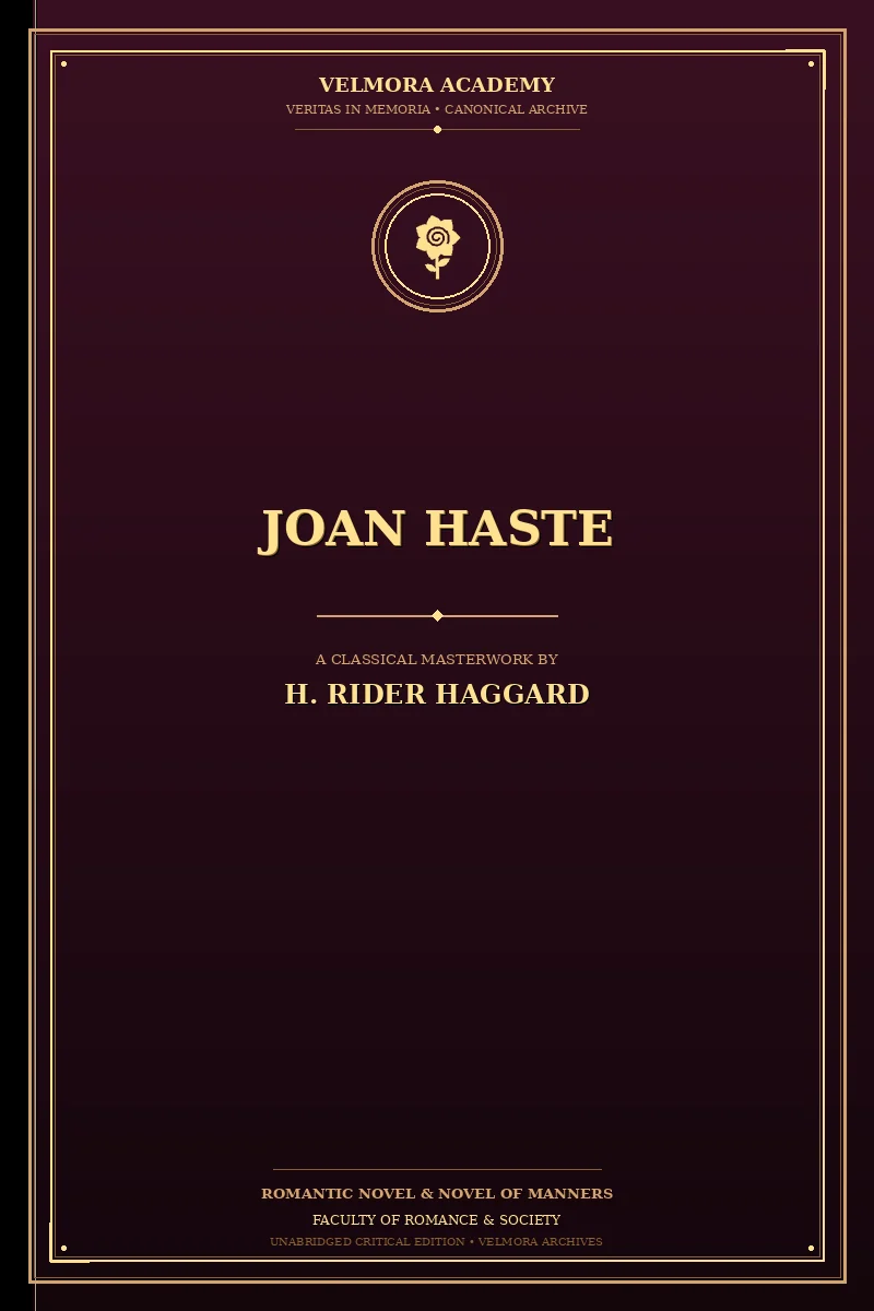 Cover of Joan Haste