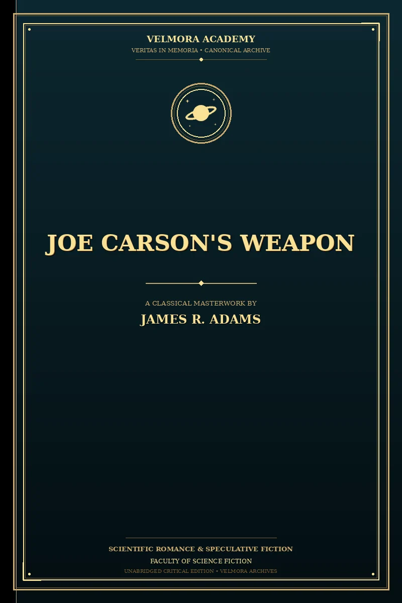 Cover of Joe Carson's Weapon