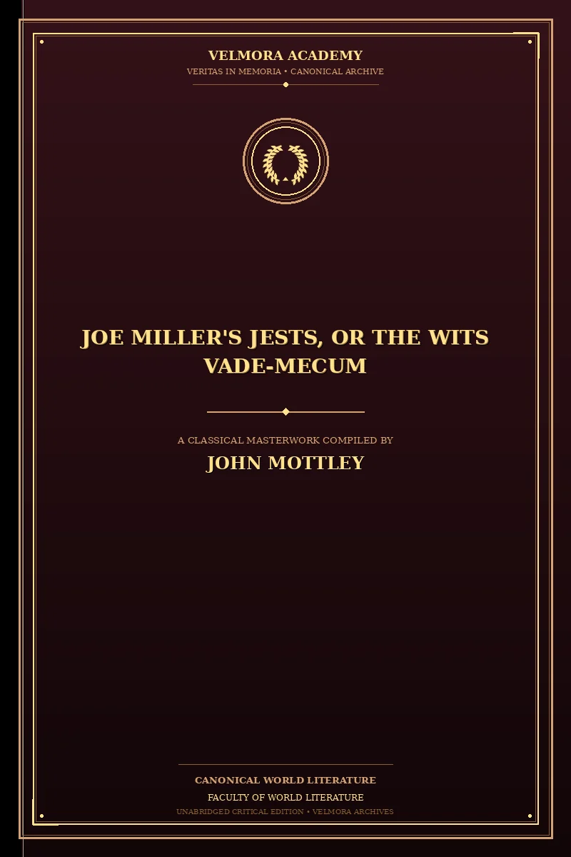Cover of Joe Miller's Jests, or The Wits Vade-Mecum