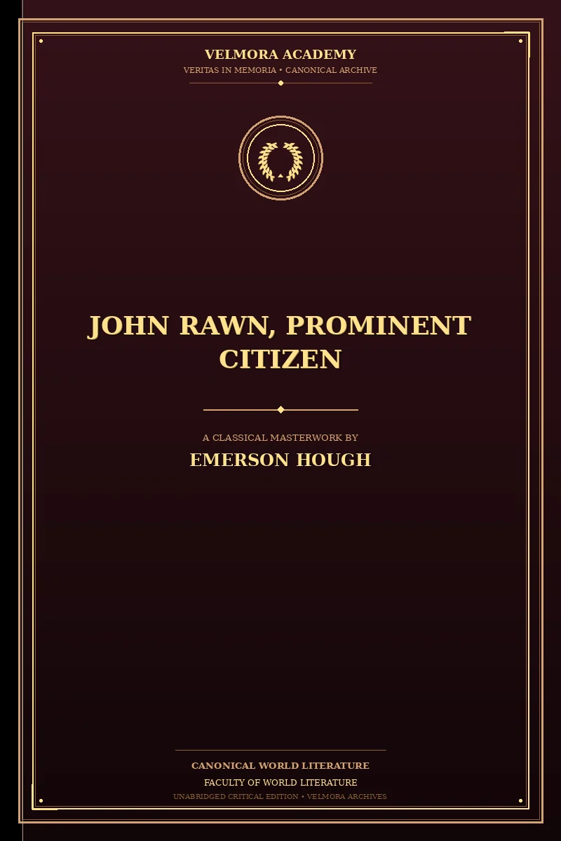 Cover of John Rawn, Prominent Citizen