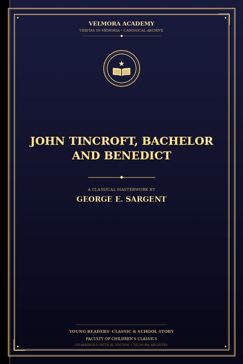 Cover of John Tincroft, bachelor and benedict