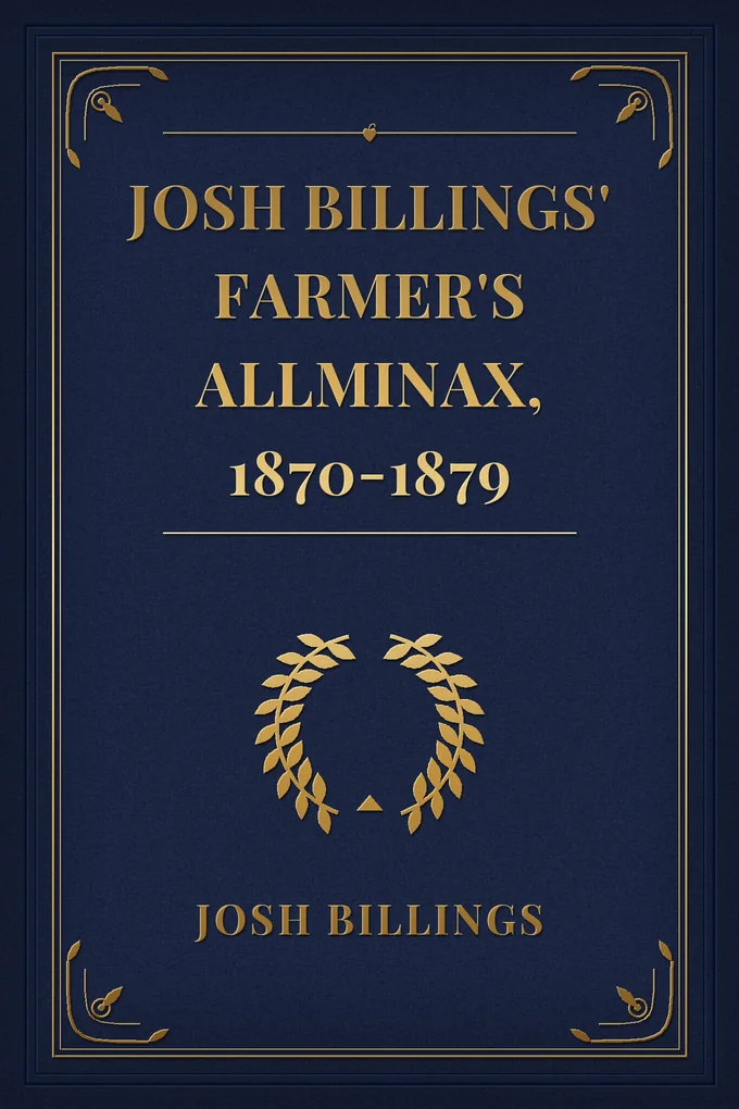 Josh Billings' Farmer's Allminax, 1870-1879