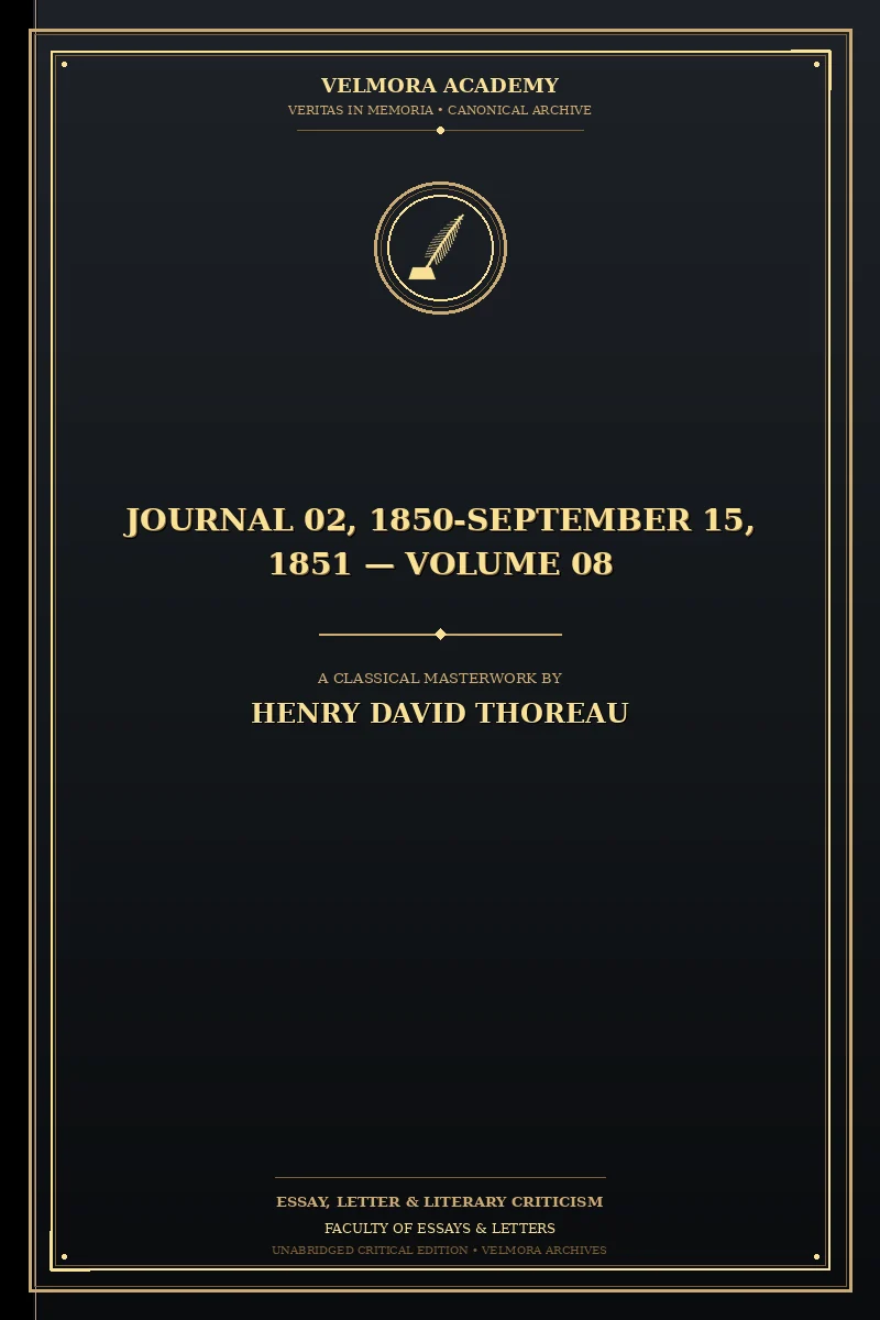 Journal 02, 1850-September 15, 1851 — Volume 08