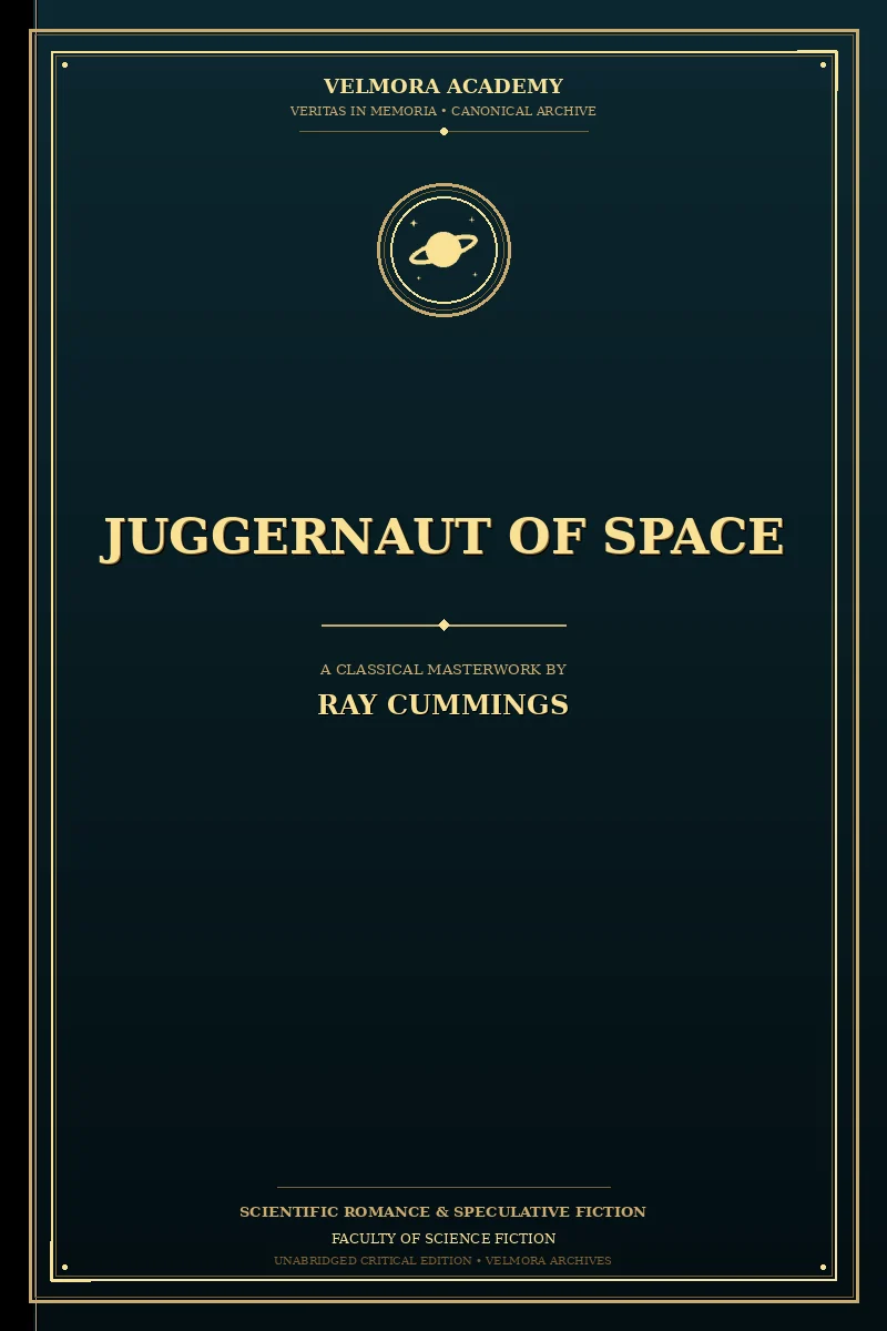 Cover of Juggernaut of Space