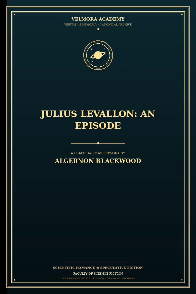 Cover of Julius LeVallon: An Episode