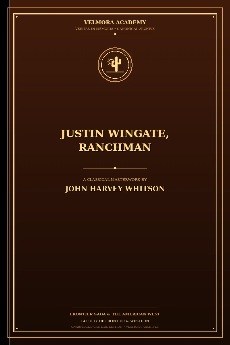 Cover of Justin Wingate, Ranchman