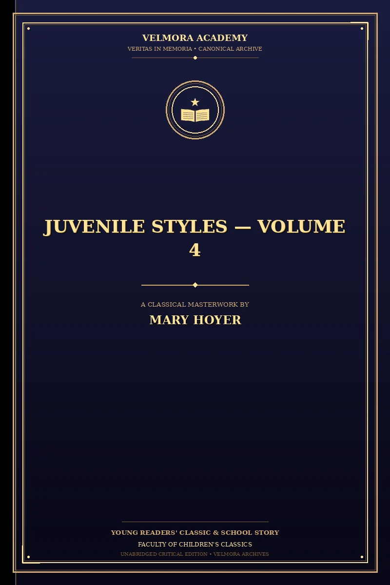 Cover of Juvenile Styles — Volume 4