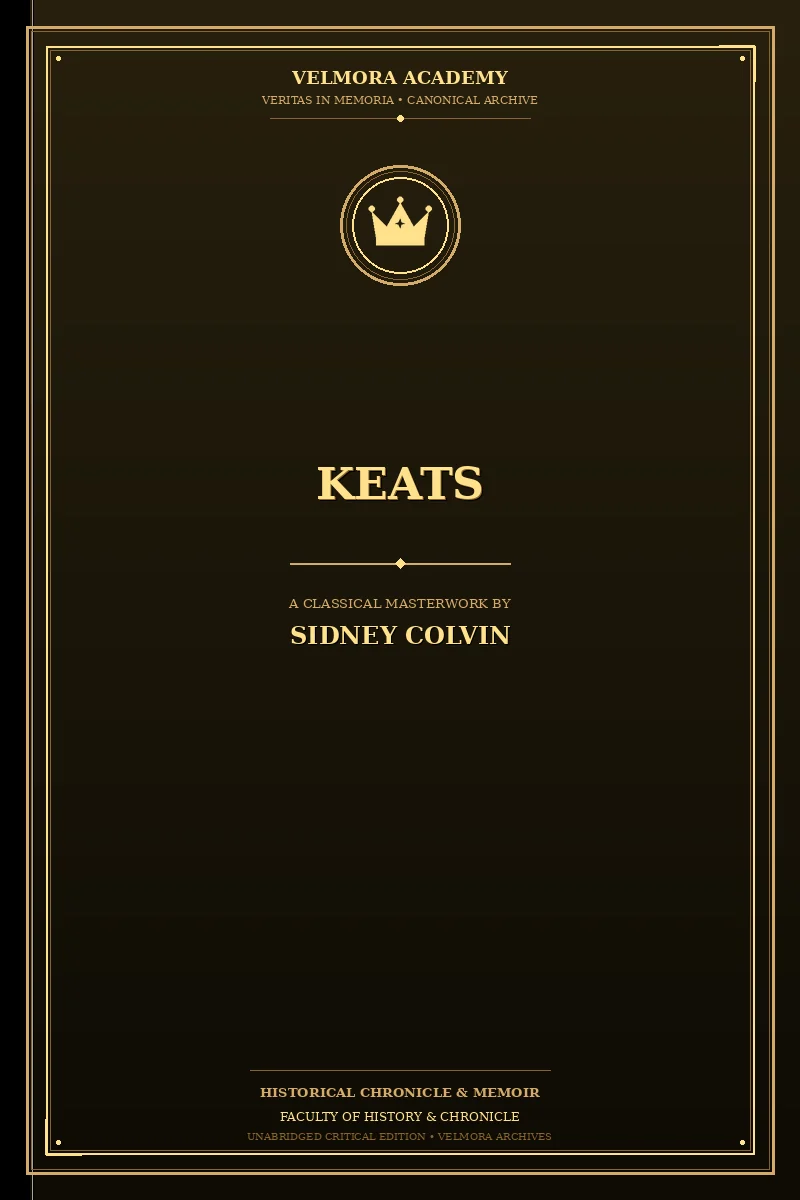 Cover of Keats