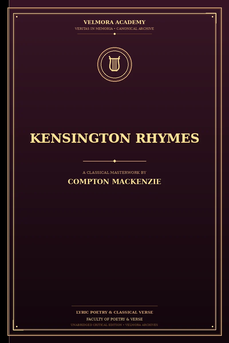 Cover of Kensington Rhymes