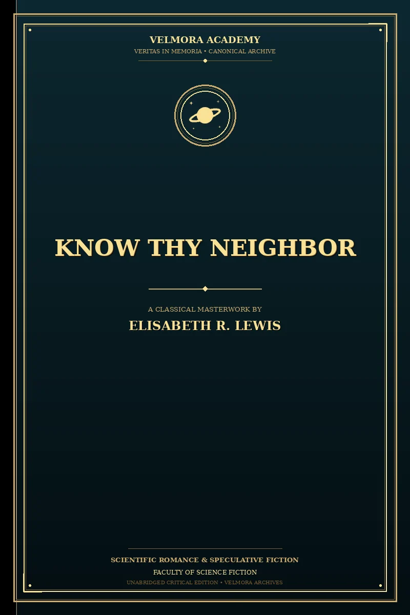 Cover of Know Thy Neighbor
