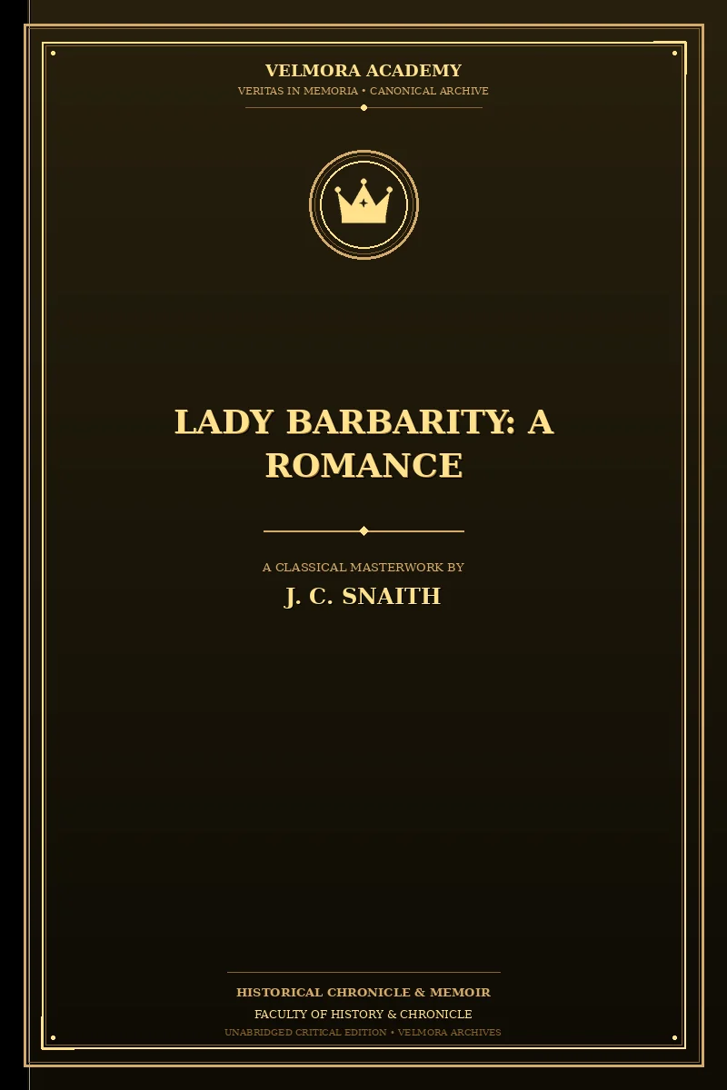 Cover of Lady Barbarity: A Romance
