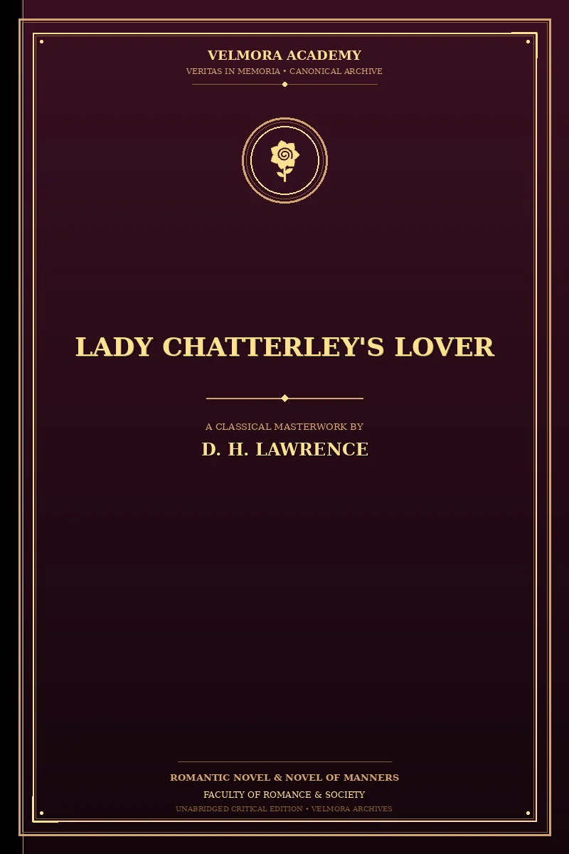 Cover of Lady Chatterley's lover