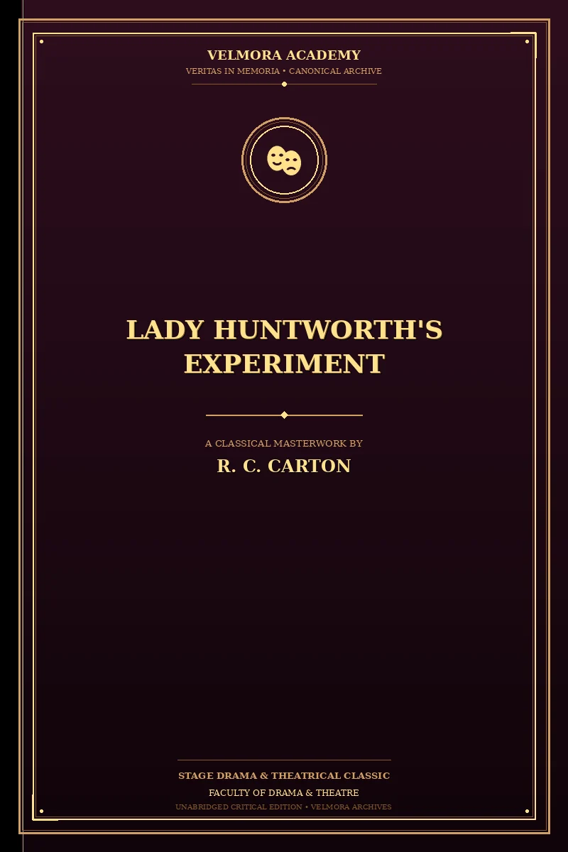Cover of Lady Huntworth's Experiment