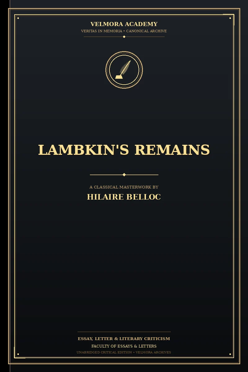 Cover of Lambkin's Remains
