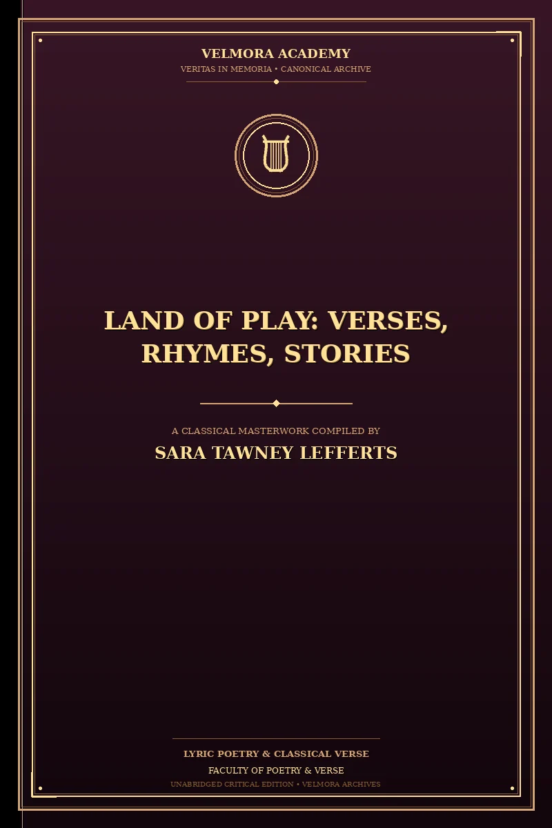 Cover of Land of play: Verses, rhymes, stories