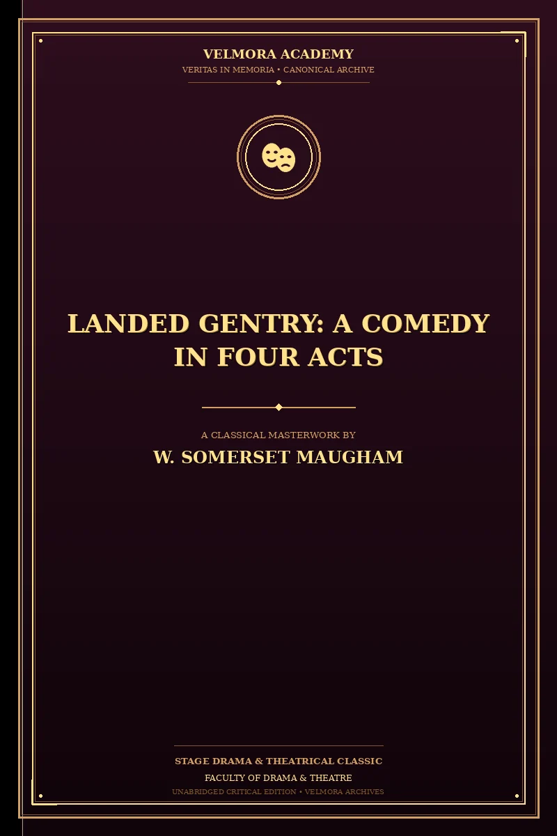 Cover of Landed Gentry: A Comedy in Four Acts