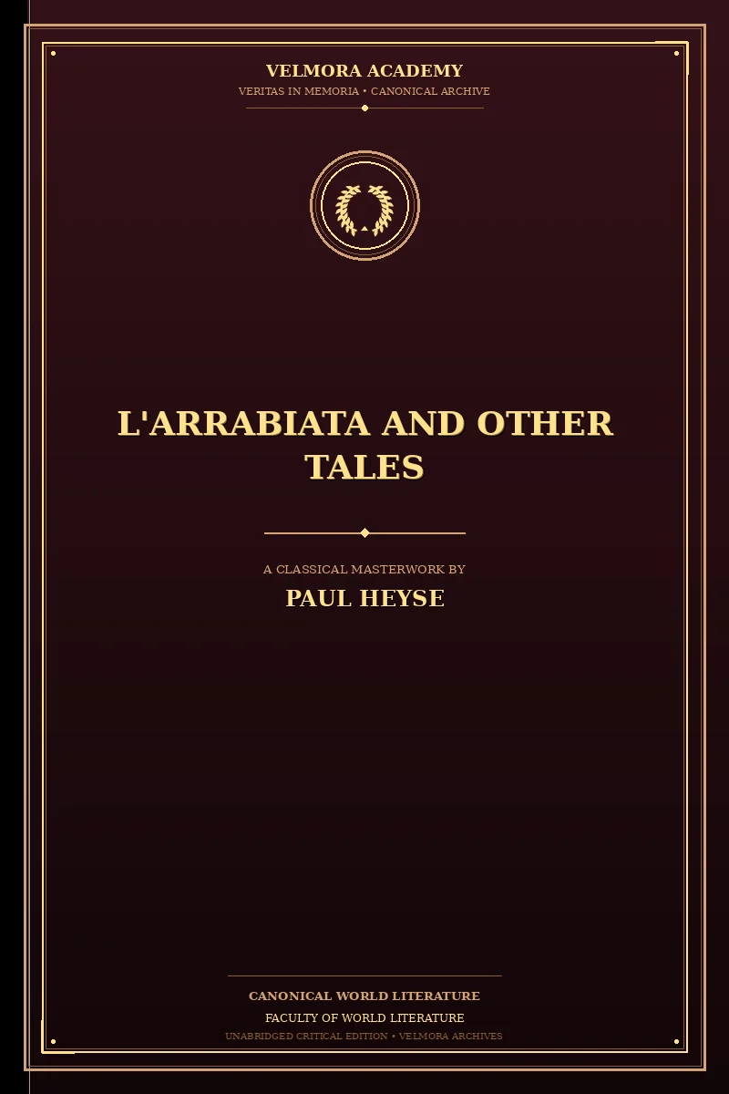 Cover of L'Arrabiata and Other Tales
