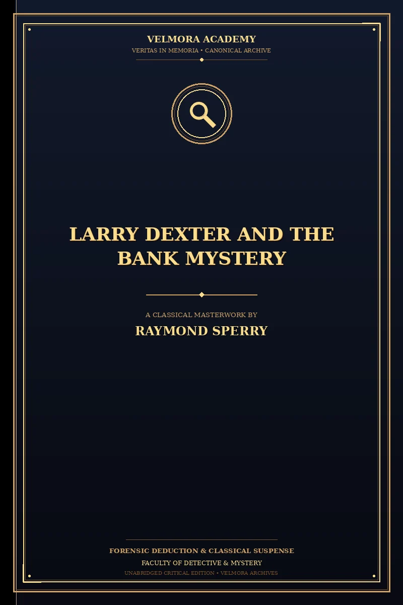 Larry Dexter and the bank mystery