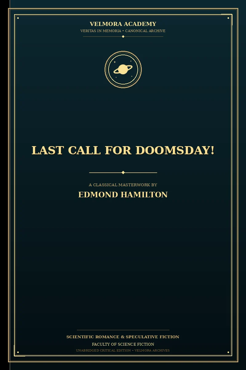 Cover of Last Call for Doomsday!