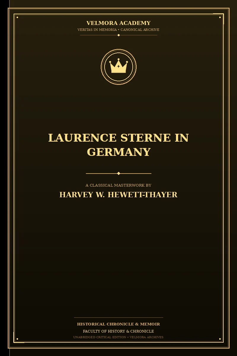 Cover of Laurence Sterne in Germany