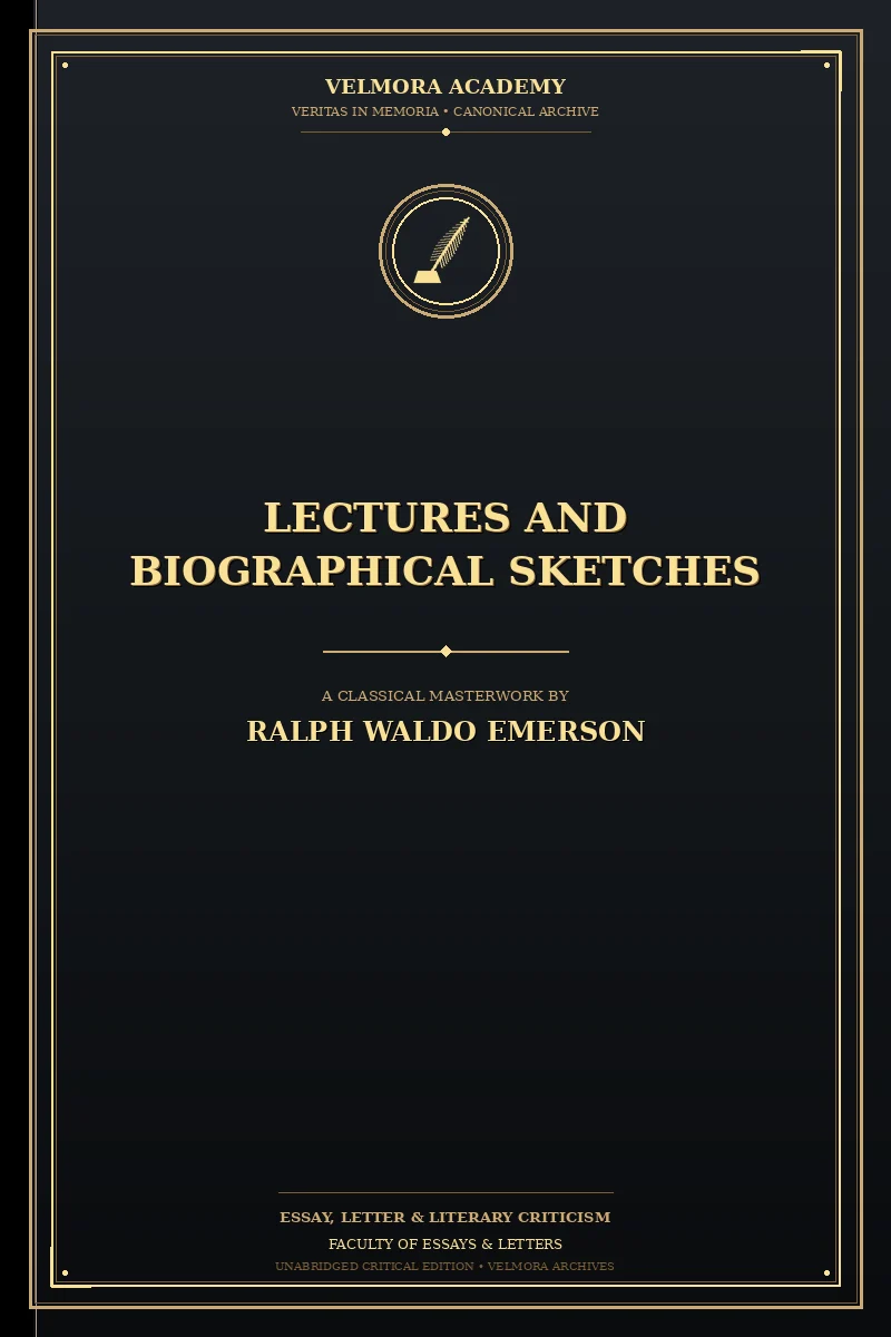 Lectures and biographical sketches