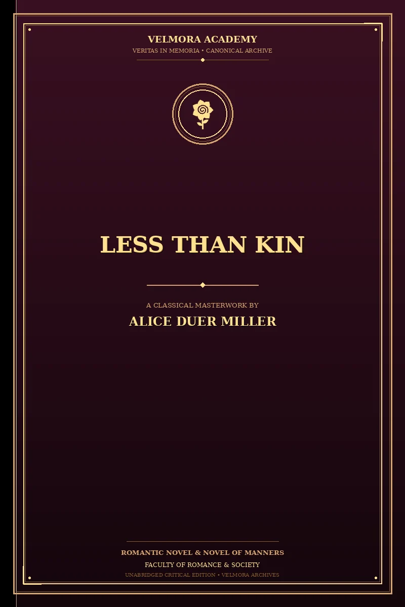 Cover of Less than kin