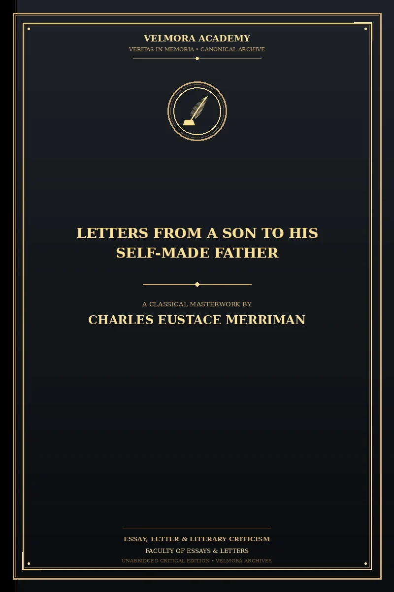 Letters from a Son to His Self-Made Father