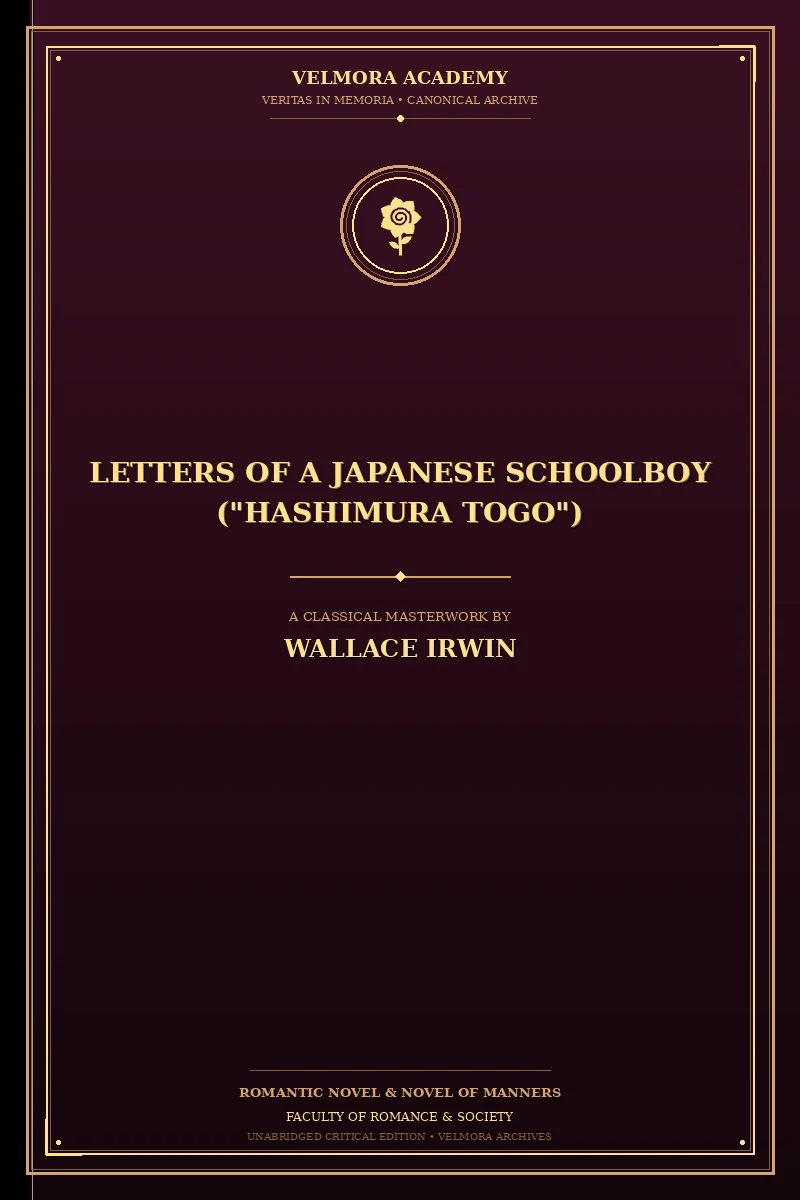 Letters of a Japanese schoolboy ("Hashimura Togo")