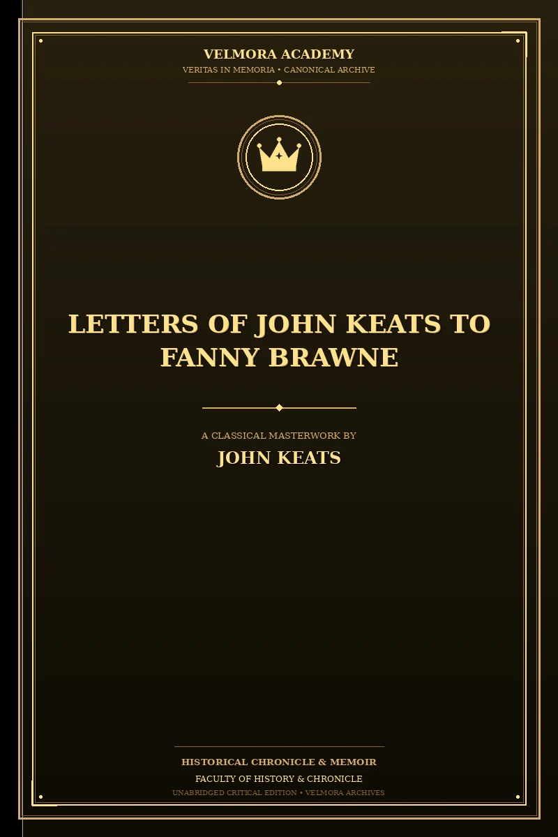 Letters of John Keats to Fanny Brawne