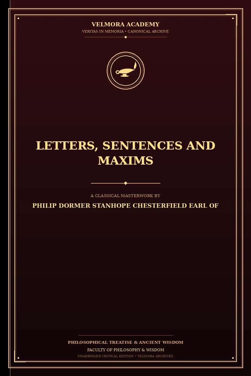 Letters, sentences and maxims