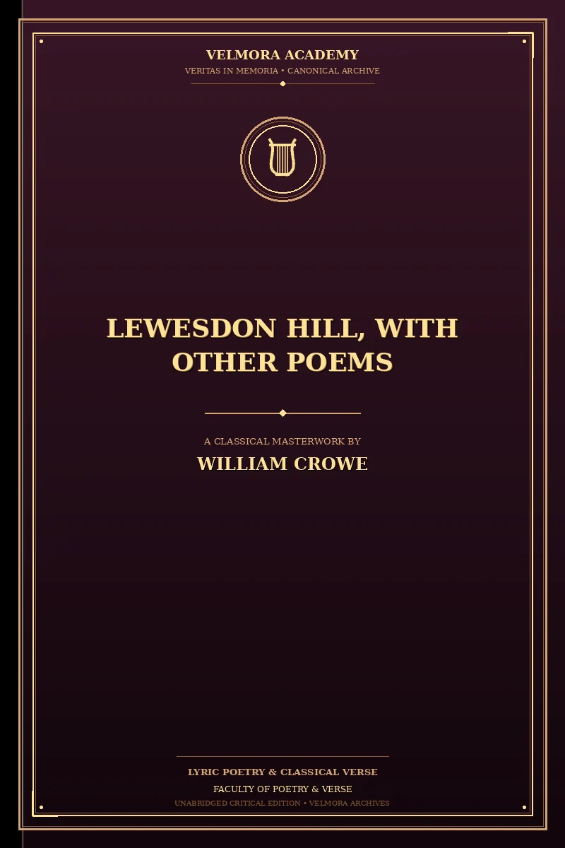 Lewesdon Hill, with other poems