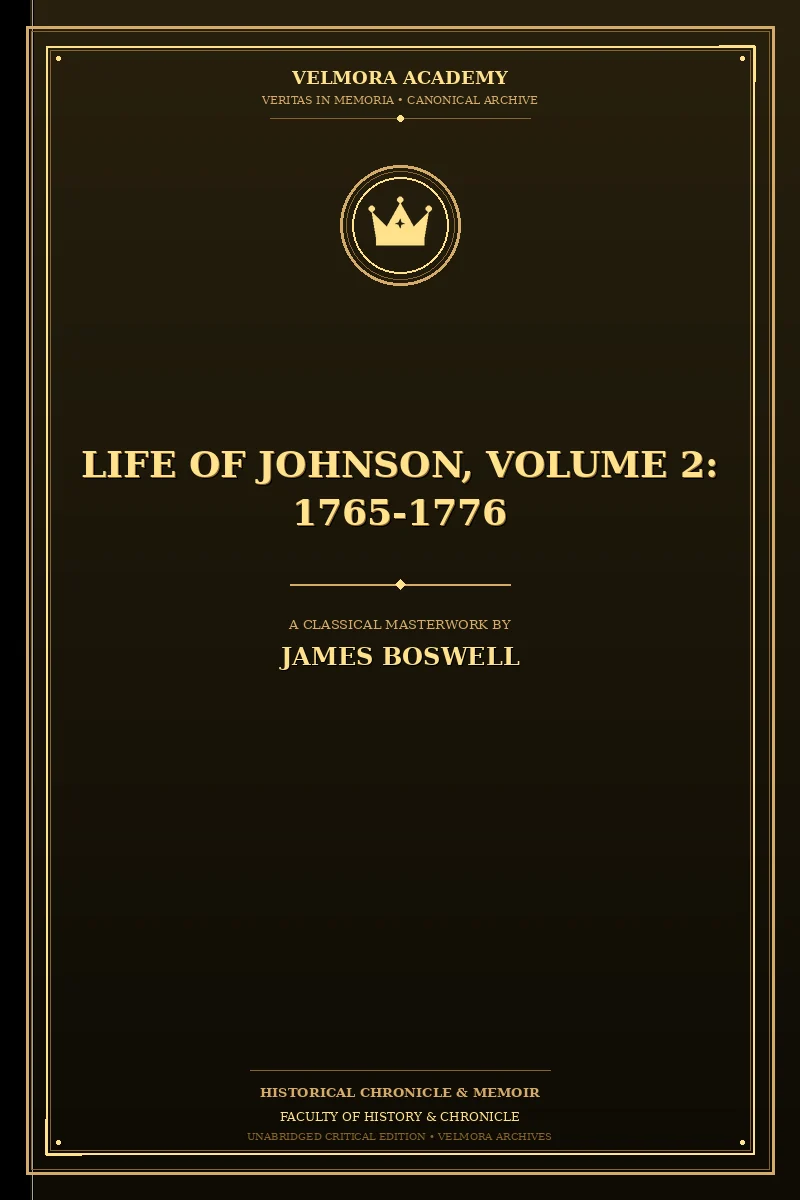 Life of Johnson, Volume 2: 1765-1776