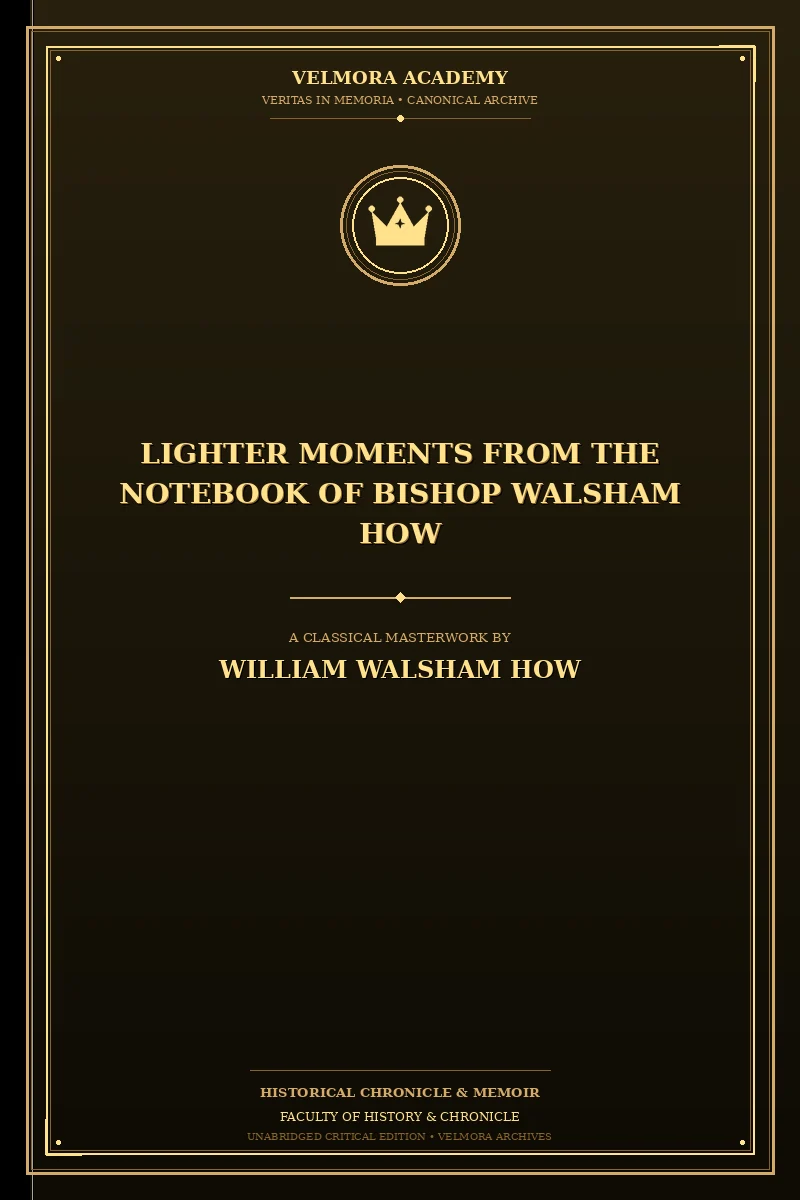 Lighter Moments from the Notebook of Bishop Walsham How