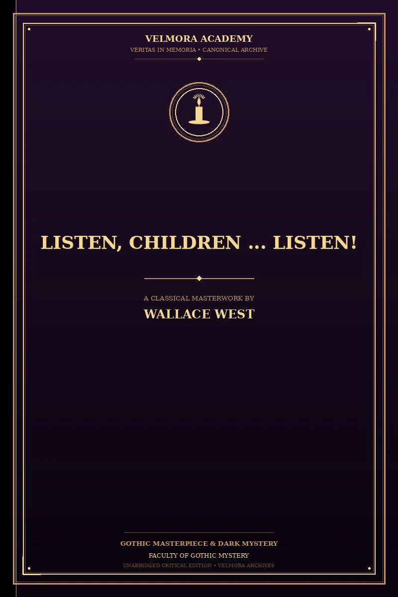 Cover of Listen, children ... listen!