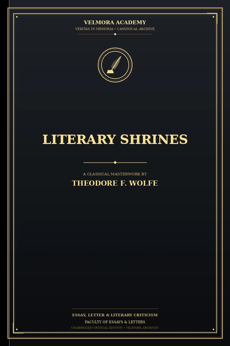 Cover of Literary Shrines
