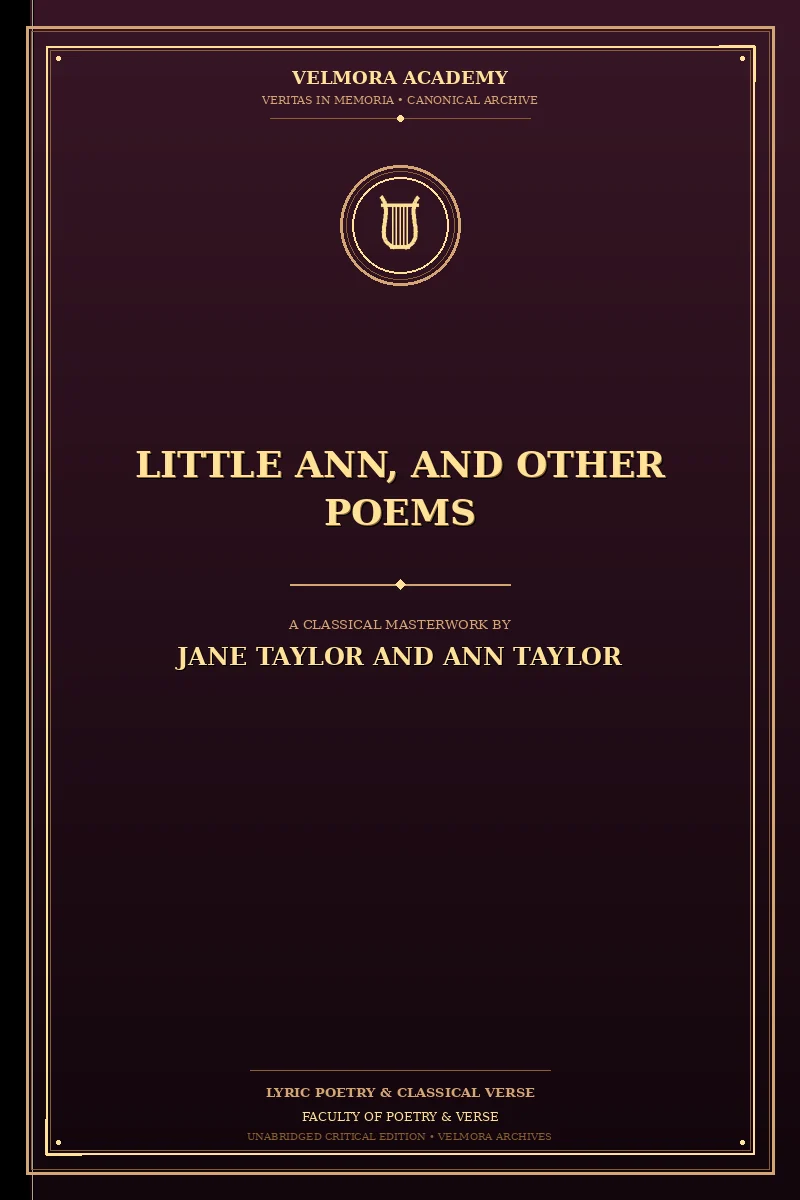 Cover of Little Ann, and Other Poems